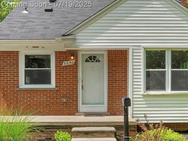 3850 Parker St, Dearborn, MI 48124 - doorway to property featuring brick siding