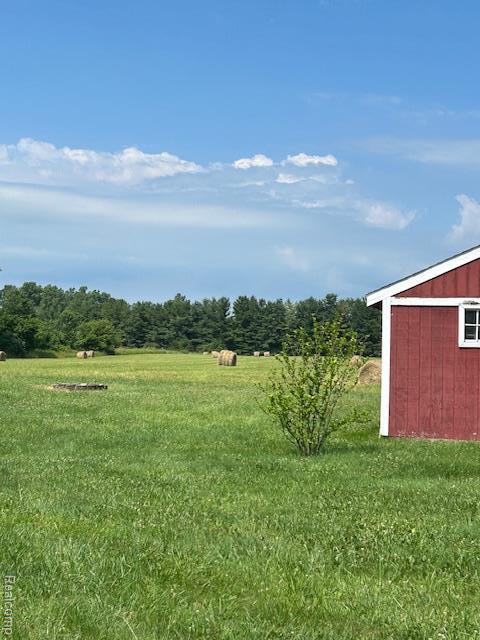 20100 Hickory Ridge Rd, Holly, MI 48442 - view of yard featuring an outdoor structure