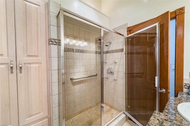 21819 Meridian Rd, Grosse Ile, MI 48138 - full bathroom with a stall shower and vanity