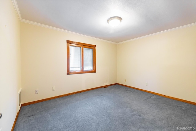 21819 Meridian Rd, Grosse Ile, MI 48138 - carpeted empty room with crown molding