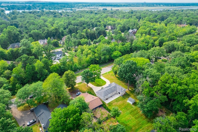 21819 Meridian Rd, Grosse Ile, MI 48138 - bird's eye view of a forest