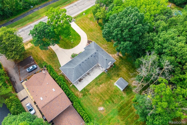 21819 Meridian Rd, Grosse Ile, MI 48138 - bird's eye view