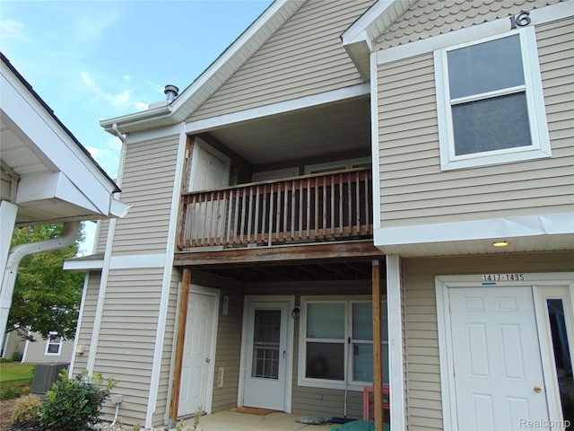 1429 Millbrook Trl, Ann Arbor, MI 48108 - doorway to property featuring a balcony