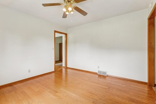 13613 Log Cabin Rd, Three Oaks, MI 49128 - spare room with ceiling fan and light wood-style flooring