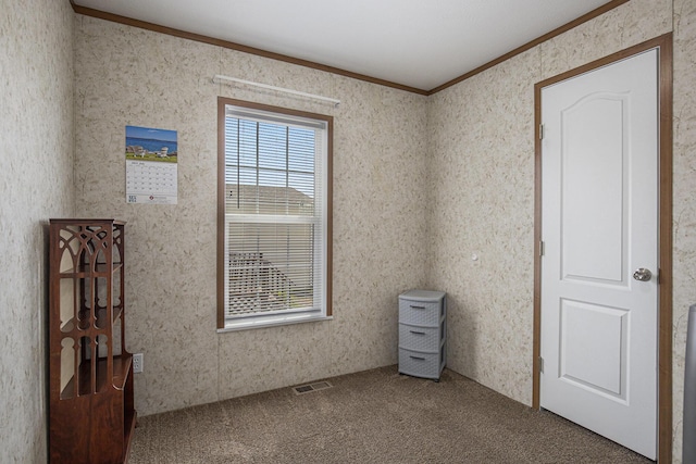 13750 Primrose Ln, Cedar Springs, MI 49319 - unfurnished room with crown molding, healthy amount of natural light, and carpet flooring