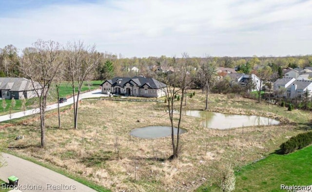 7345 Verona Dr, West Bloomfield, MI 48322 - aerial perspective of suburban area with a large body of water