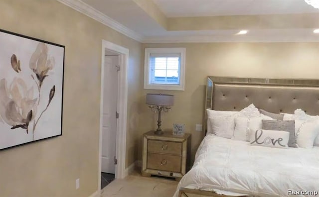 7345 Verona Dr, West Bloomfield, MI 48322 - bedroom with ornamental molding and baseboards