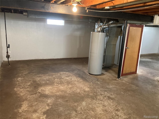 24924 Wilmot Ave, Eastpointe, MI 48021 - basement with gas water heater and heating unit