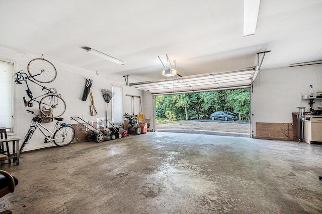 18354 Mount Zion Rd, Galien, MI 49113 - garage featuring a garage door opener