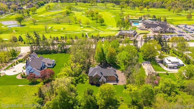 40600 8 Mile Rd, Northville, MI 48167 - drone / aerial view of a golf course and a large body of water