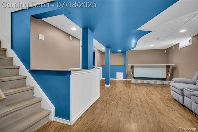 24429 Notre Dame St, Dearborn, MI 48124 - hall with wood finished floors and stairs