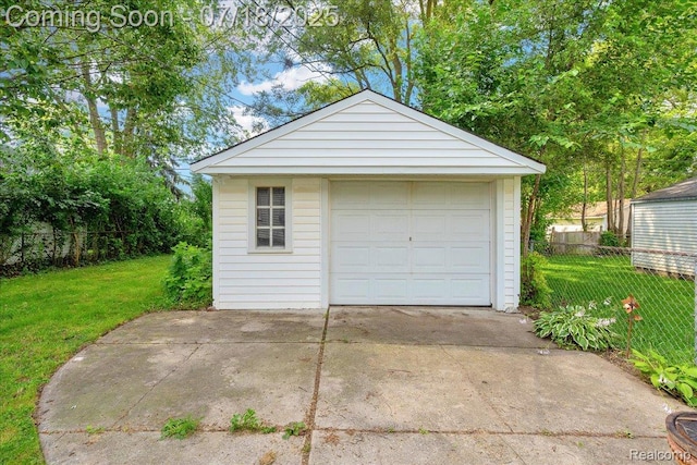 24429 Notre Dame St, Dearborn, MI 48124 - detached garage featuring concrete driveway