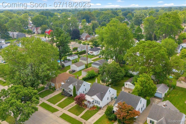 24429 Notre Dame St, Dearborn, MI 48124 - aerial perspective of suburban area