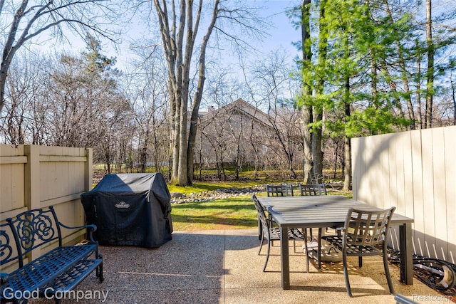 1470 Timberview Trl, Bloomfield Hills, MI 48304 - view of patio / terrace featuring outdoor dining space and a grill