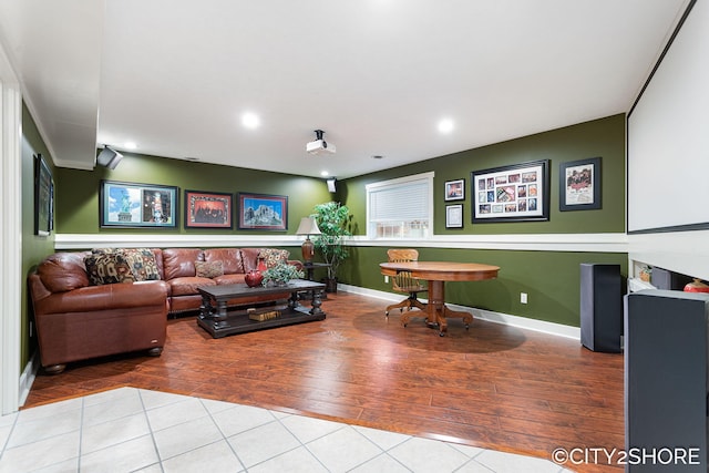 3981 Acadia Dr, Hudsonville, MI 49426 - living room with wood finished floors and recessed lighting
