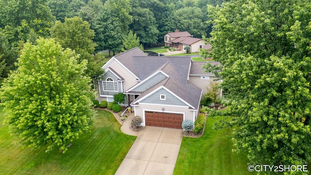 3981 Acadia Dr, Hudsonville, MI 49426 - aerial view of property and surrounding area