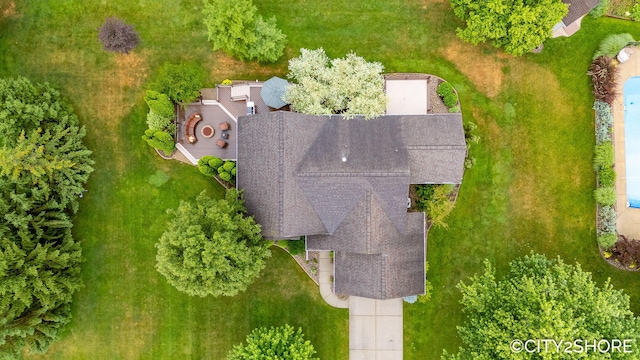 3981 Acadia Dr, Hudsonville, MI 49426 - view from above of property