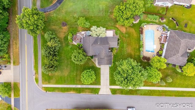 3981 Acadia Dr, Hudsonville, MI 49426 - drone / aerial view of a pool