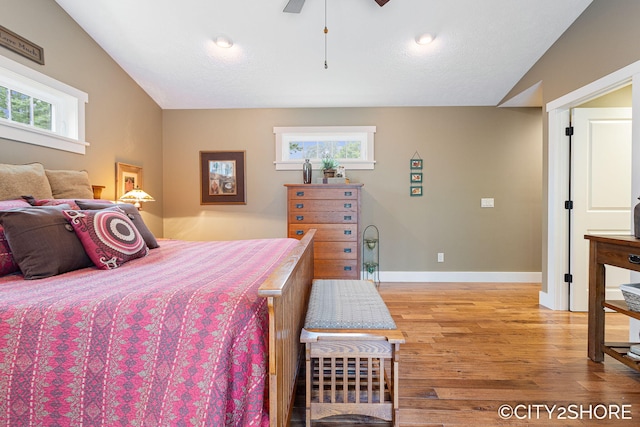 3981 Acadia Dr, Hudsonville, MI 49426 - bedroom with wood finished floors and ceiling fan