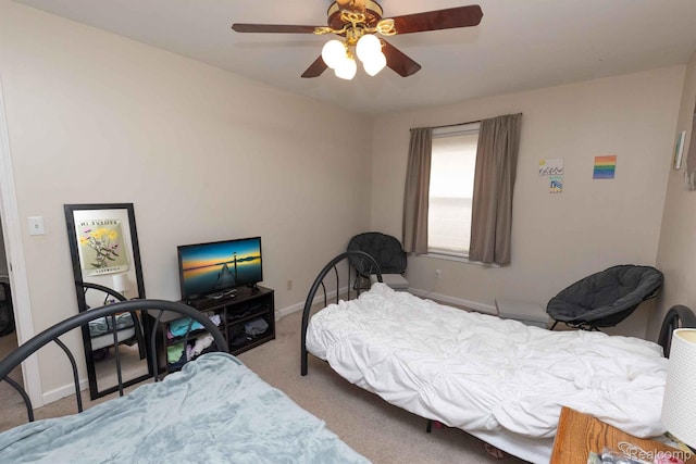 3091 Oakridge Ct, Lake Orion, MI 48360 - bedroom with carpet floors and a ceiling fan