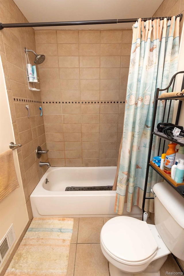3091 Oakridge Ct, Lake Orion, MI 48360 - full bath with shower / bath combination with curtain and tile patterned flooring