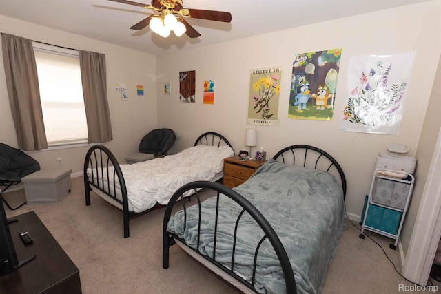 3091 Oakridge Ct, Lake Orion, MI 48360 - bedroom with carpet flooring and a ceiling fan