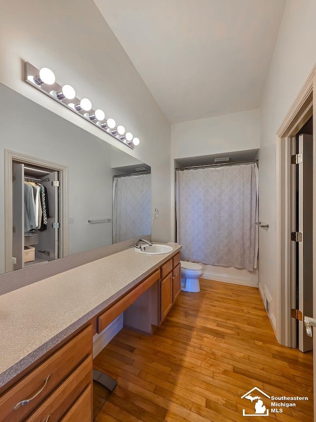 8 E Front St, Monroe, MI 48161 - full bathroom featuring vanity and wood-type flooring