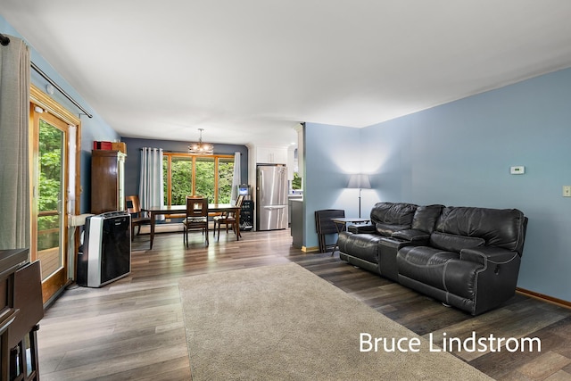 15520 157th Ave, Big Rapids, MI 49307 - living area with wood finished floors and plenty of natural light