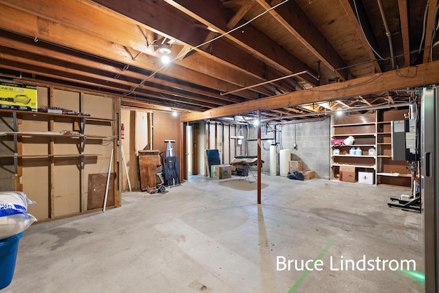 15520 157th Ave, Big Rapids, MI 49307 - unfinished basement with a water softener