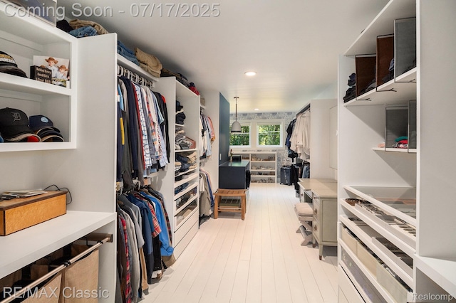 7171 Lucy Dr, Dexter, MI 48130 - walk in closet with light wood finished floors