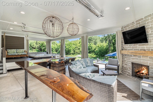 7171 Lucy Dr, Dexter, MI 48130 - view of sunroom / solarium