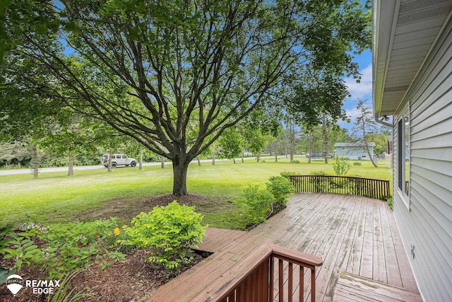 8208 E Potter Rd, Davison, MI 48423 - wooden deck featuring a lawn