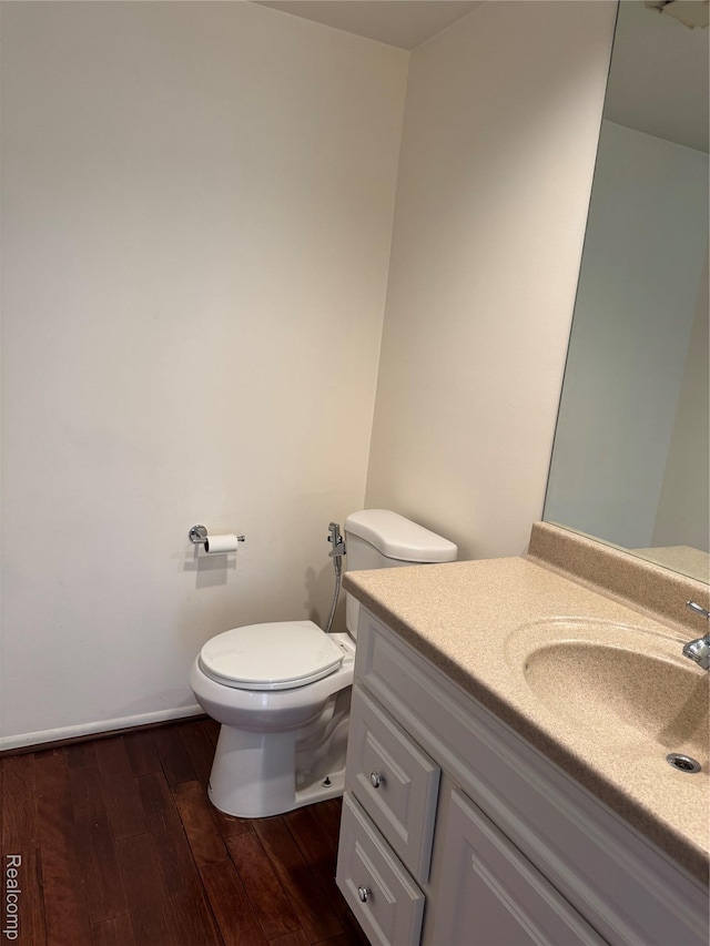 5216 Brett Ct, West Bloomfield, MI 48322 - half bath with wood finished floors and vanity