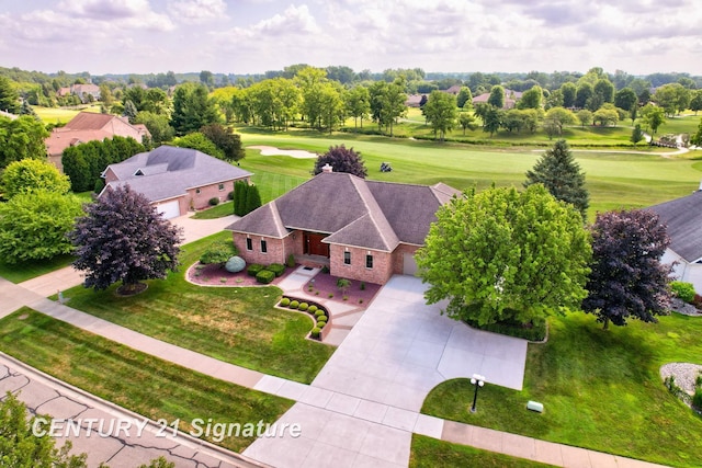 43 Sawmill Creek Trl, Saginaw, MI 48603 - aerial view of property and surrounding area with a golf course
