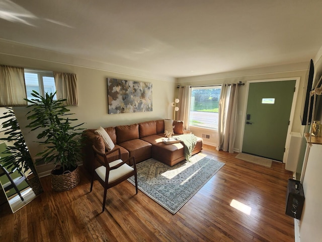 2464 Greenfield Rd, Berkley, MI 48072 - living room featuring wood finished floors
