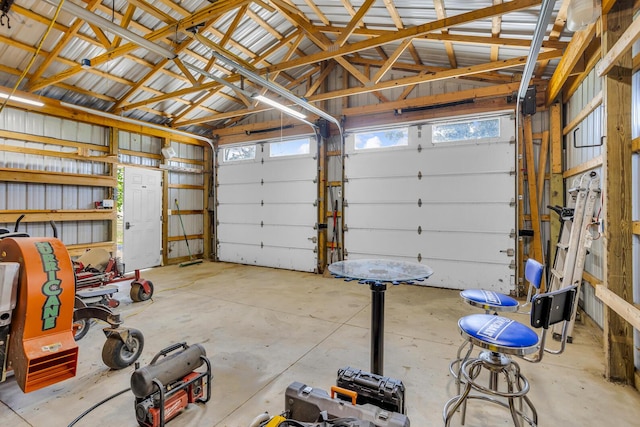 12500 Round Lake Rd, Horton, MI 49246 - view of garage