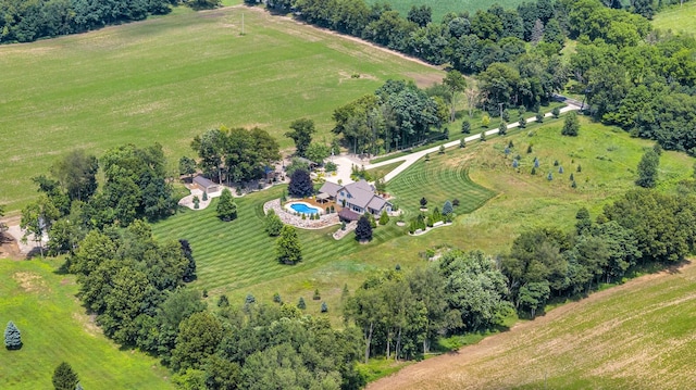 12500 Round Lake Rd, Horton, MI 49246 - aerial overview of property's location featuring rural landscape