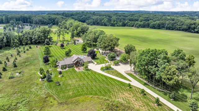12500 Round Lake Rd, Horton, MI 49246 - overview of rural landscape