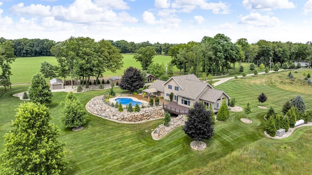 12500 Round Lake Rd, Horton, MI 49246 - drone / aerial view of a tree filled landscape