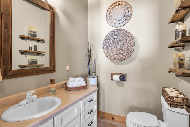 12500 Round Lake Rd, Horton, MI 49246 - bathroom with vanity and tile patterned flooring
