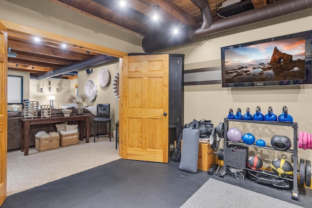 12500 Round Lake Rd, Horton, MI 49246 - view of finished basement