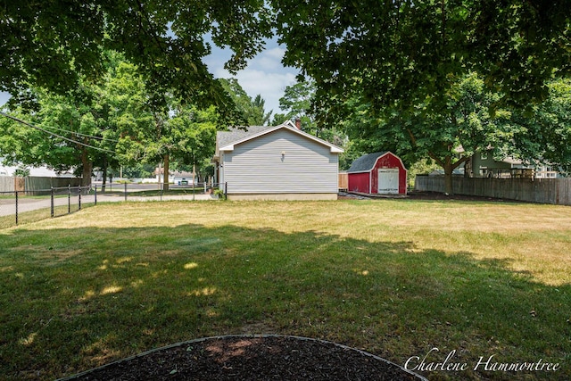 126 E Cherry St, Wayland, MI 49348 - fenced backyard with a storage unit