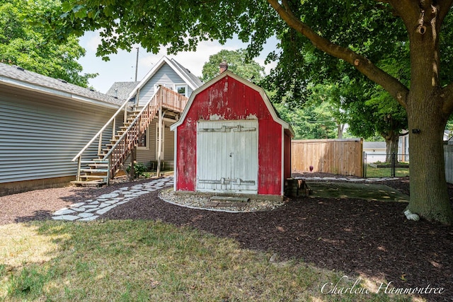 126 E Cherry St, Wayland, MI 49348 - view of shed with stairway