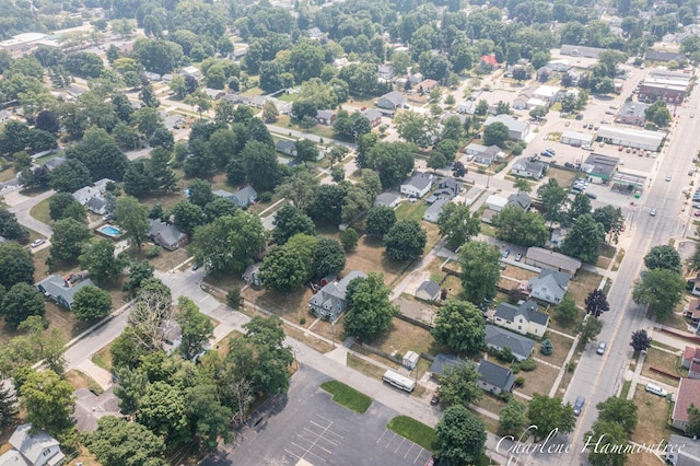126 E Cherry St, Wayland, MI 49348 - aerial view of property and surrounding area with nearby suburban area