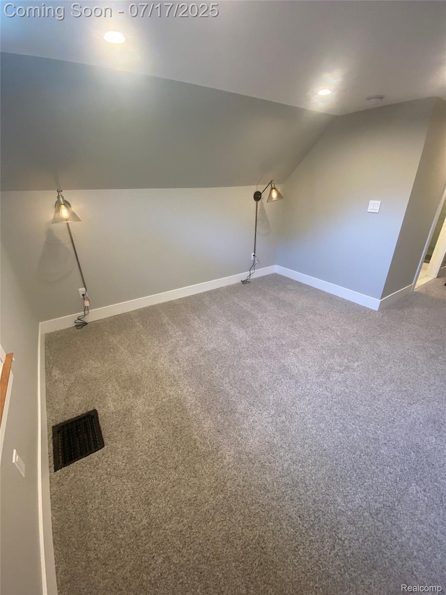 1417 N Maple Ave, Royal Oak, MI 48067 - bonus room featuring vaulted ceiling and carpet flooring