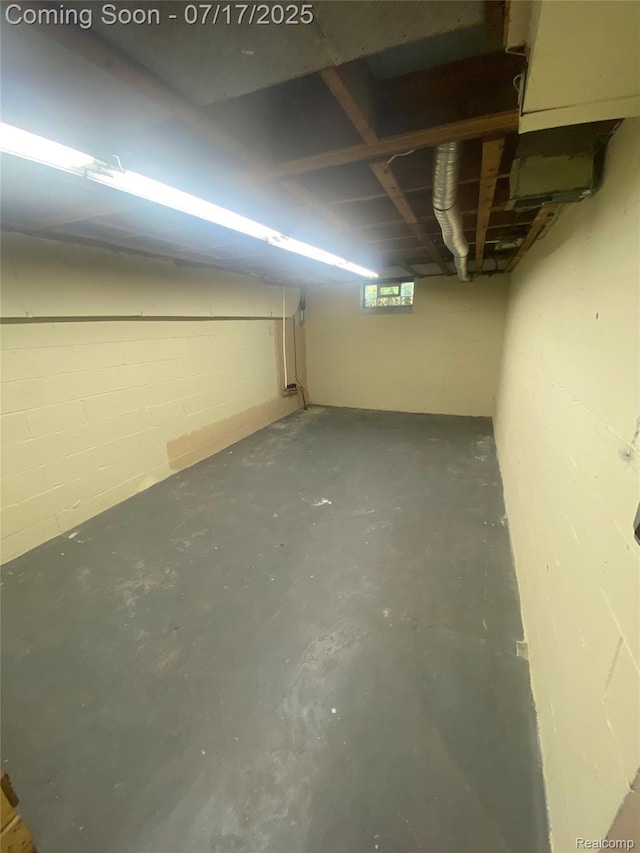 1417 N Maple Ave, Royal Oak, MI 48067 - below grade area featuring concrete block wall