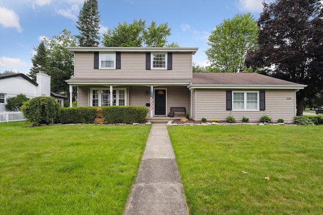 539 Old Bridge Rd, Grand Blanc, MI 48439 - traditional-style home featuring covered porch