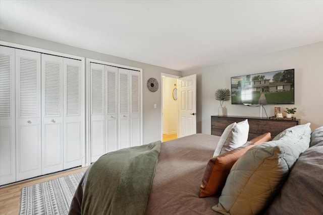 539 Old Bridge Rd, Grand Blanc, MI 48439 - bedroom featuring light wood-type flooring and multiple closets