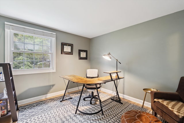 539 Old Bridge Rd, Grand Blanc, MI 48439 - office with wood finished floors and baseboards