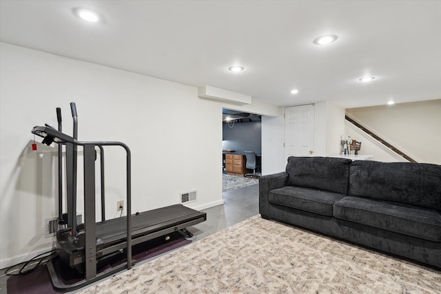 539 Old Bridge Rd, Grand Blanc, MI 48439 - exercise area with recessed lighting